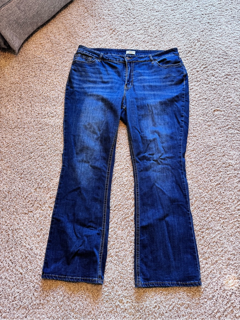Maurices Dark Blue Slim Boot Cut Jeans